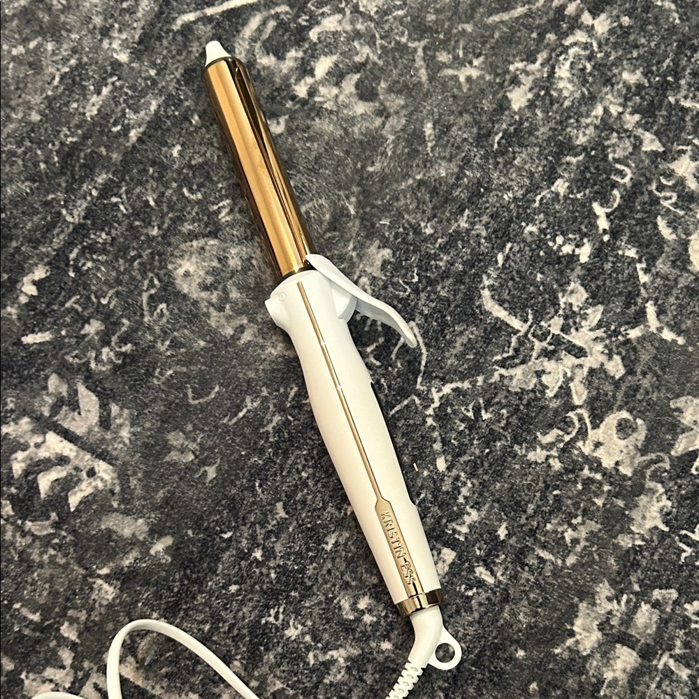Kristin Ess Gold and White Curling Iron